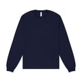 Navy - Front - Bella + Canvas Unisex Adult Heavy Boxy Long-Sleeved T-Shirt