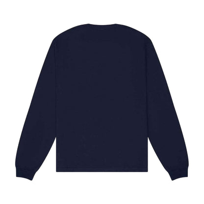 Navy - Back - Bella + Canvas Unisex Adult Heavy Boxy Long-Sleeved T-Shirt