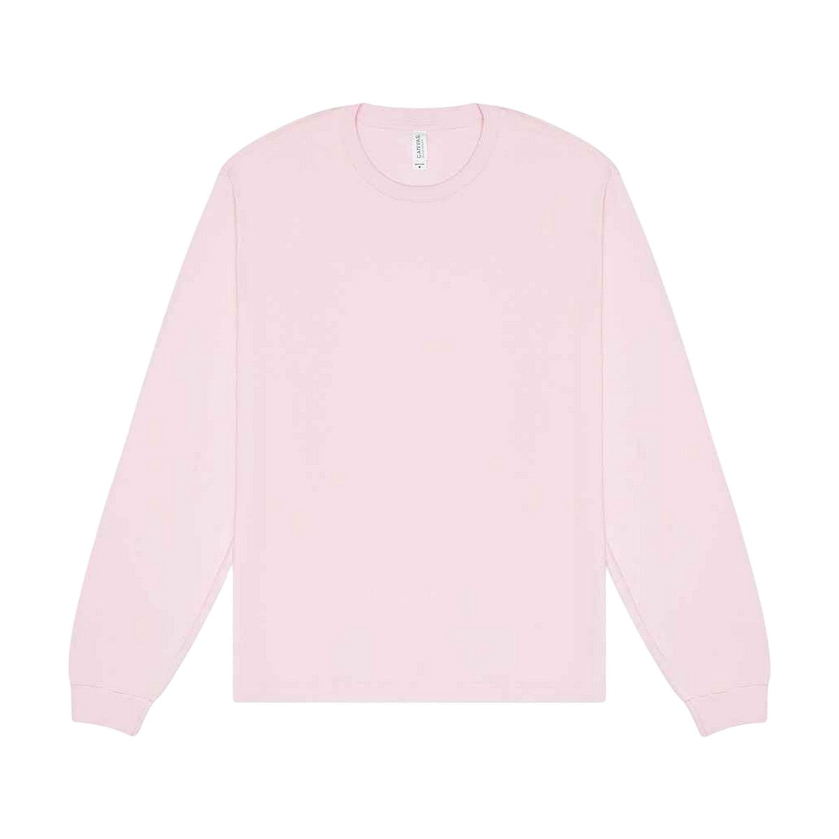 Soft Pink - Front - Bella + Canvas Unisex Adult Heavy Boxy Long-Sleeved T-Shirt
