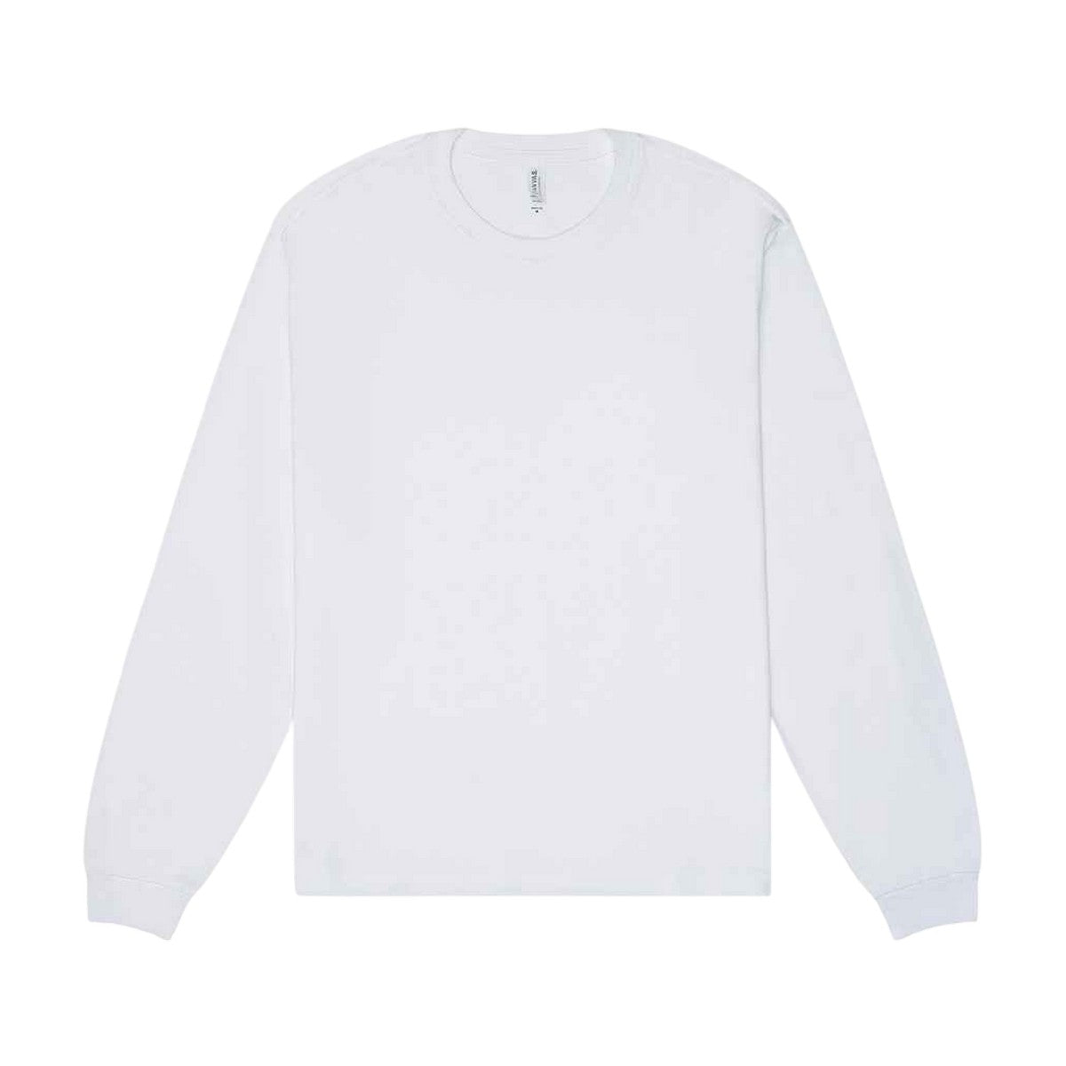 White - Front - Bella + Canvas Unisex Adult Heavy Boxy Long-Sleeved T-Shirt