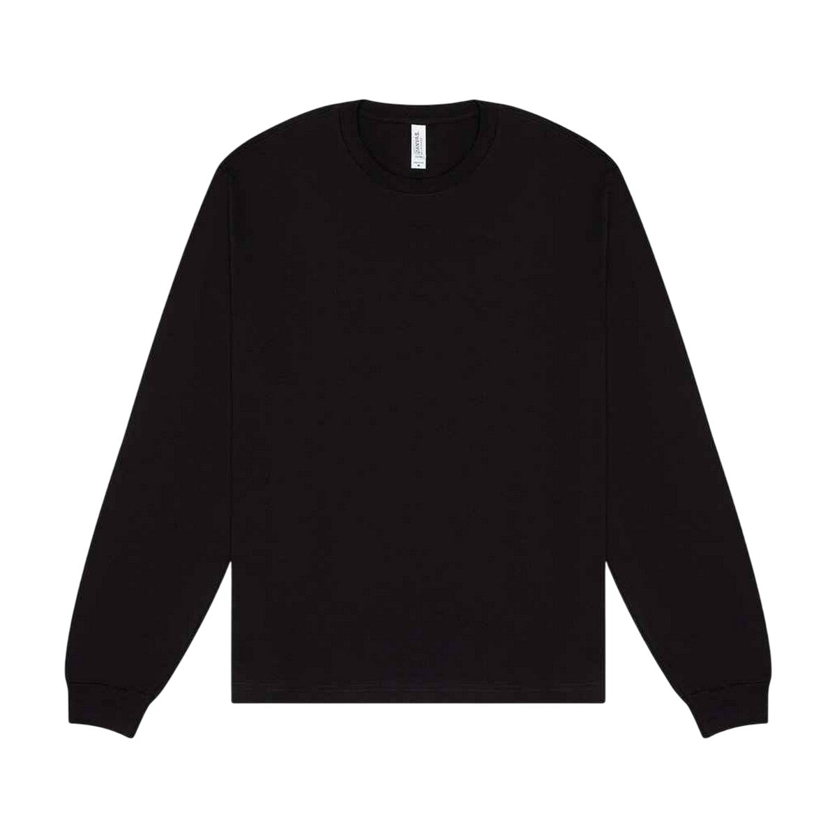 Black - Front - Bella + Canvas Unisex Adult Heavy Boxy Long-Sleeved T-Shirt