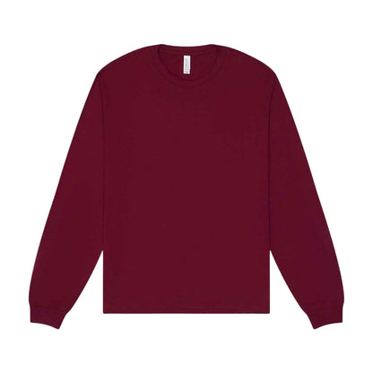 Maroon - Front - Bella + Canvas Unisex Adult Heavy Boxy Long-Sleeved T-Shirt