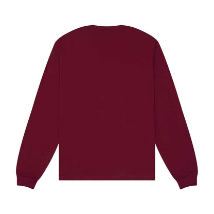 Maroon - Back - Bella + Canvas Unisex Adult Heavy Boxy Long-Sleeved T-Shirt