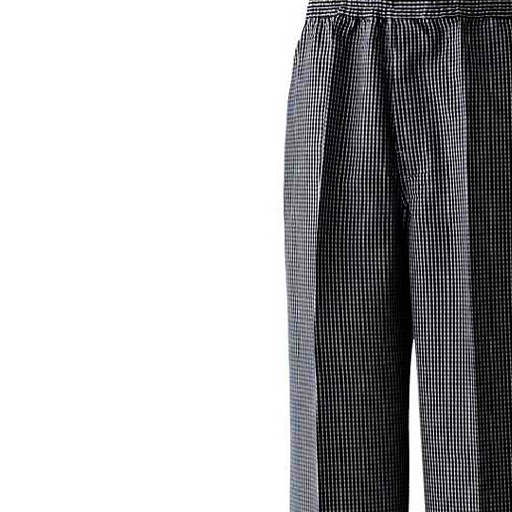 Black - Back - Premier Unisex Adult Pull-On Chef Trousers