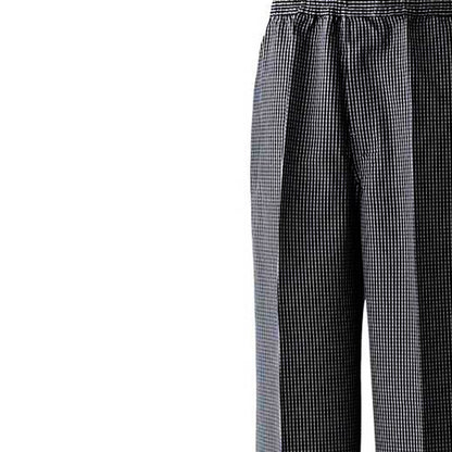 Black - Back - Premier Unisex Adult Pull-On Chef Trousers
