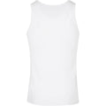 White - Back - Build Your Brand Mens Plain Tank Top