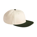 Natural-Dark Olive - Front - Beechfield Unisex Adult Baseball Cap