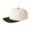 Natural-Dark Olive - Back - Beechfield Unisex Adult Baseball Cap