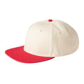 Natural-Red - Back - Beechfield Unisex Adult Baseball Cap
