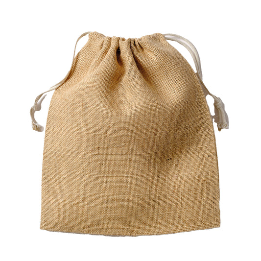 Natural - Front - Nutshell Jute Stuff Bag