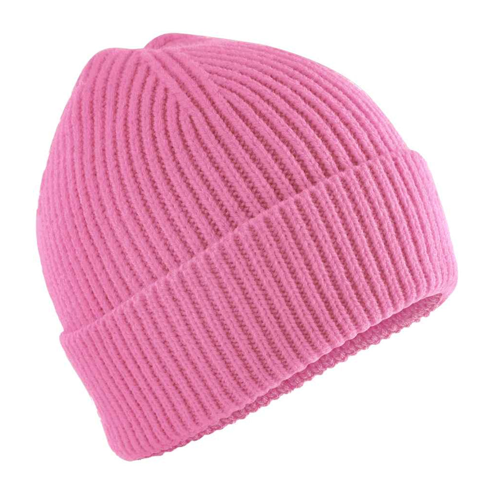 True Pink - Front - Beechfield Childrens-Kids Beanie
