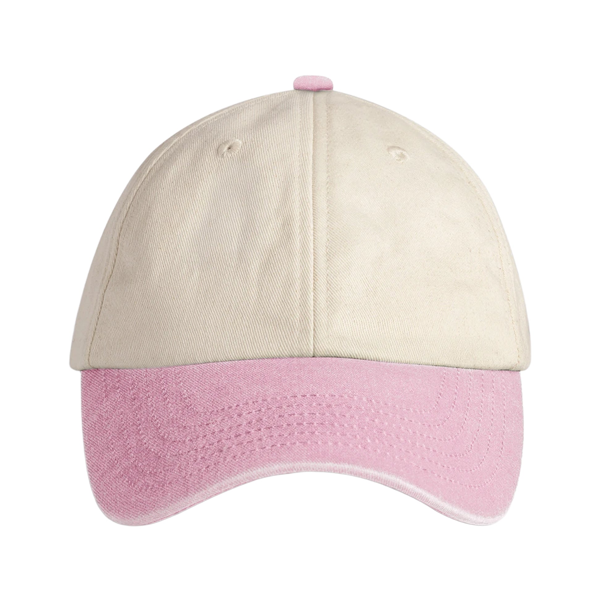 Natural-Vintage Dusky Pink - Side - Beechfield Unisex Adult Baseball Cap