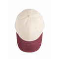 Natural-Vintage Red - Side - Beechfield Unisex Adult Baseball Cap