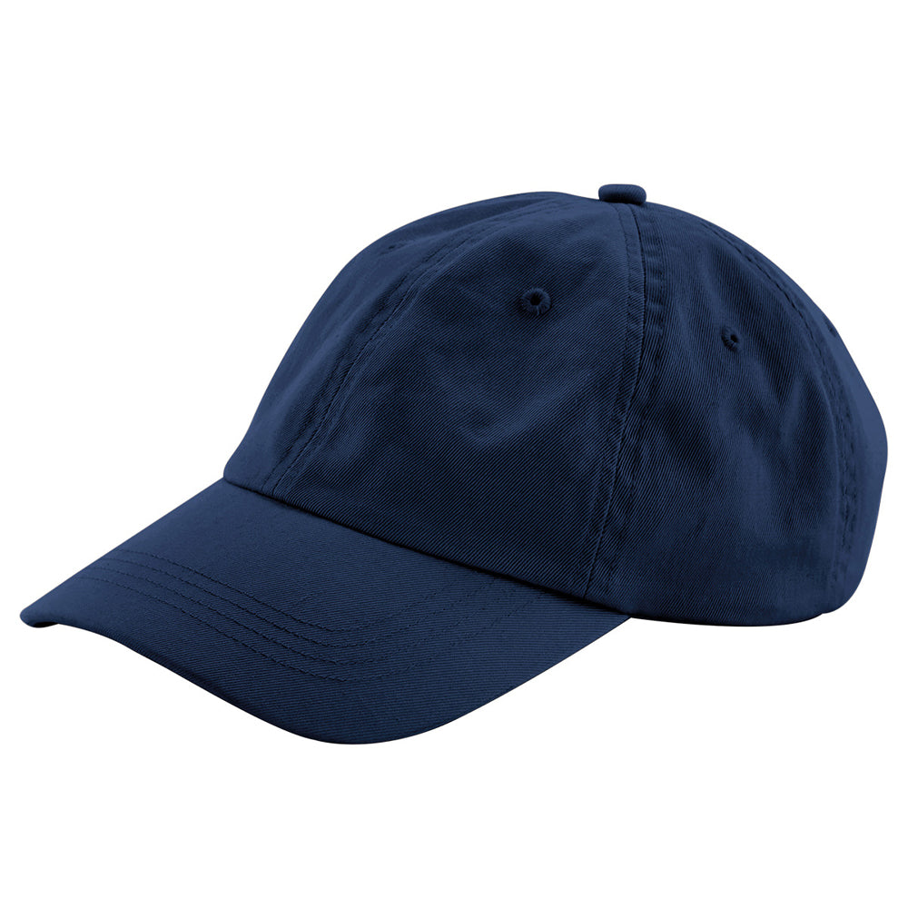 Navy - Back - Beechfield Boys Baseball Cap