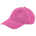 True Pink - Back - Beechfield Boys Baseball Cap