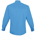 Sapphire - Back - Premier Mens Premier Poplin Long-Sleeved Formal Shirt