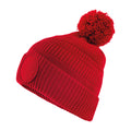 Classic Red - Back - Beechfield Patch Beanie