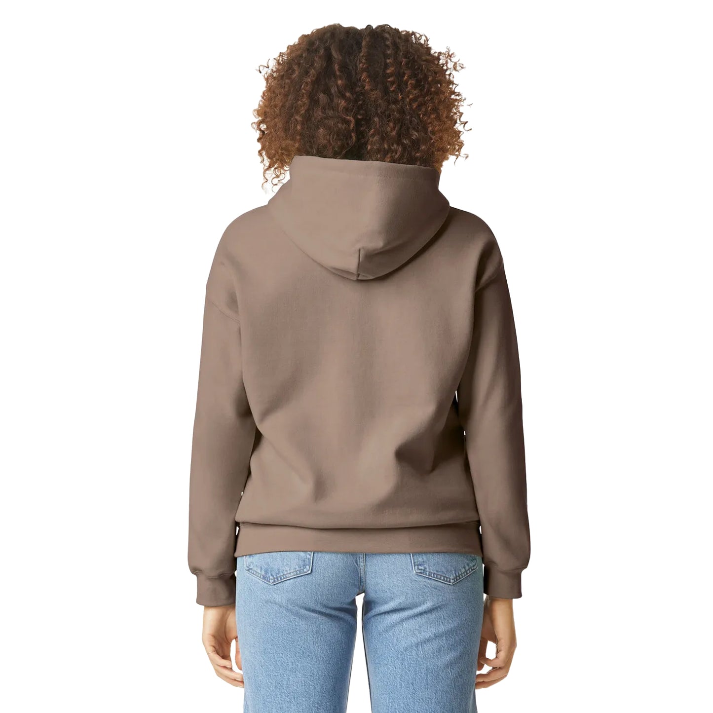 Brown Savana - Back - Gildan Unisex Adult Midweight Hoodie