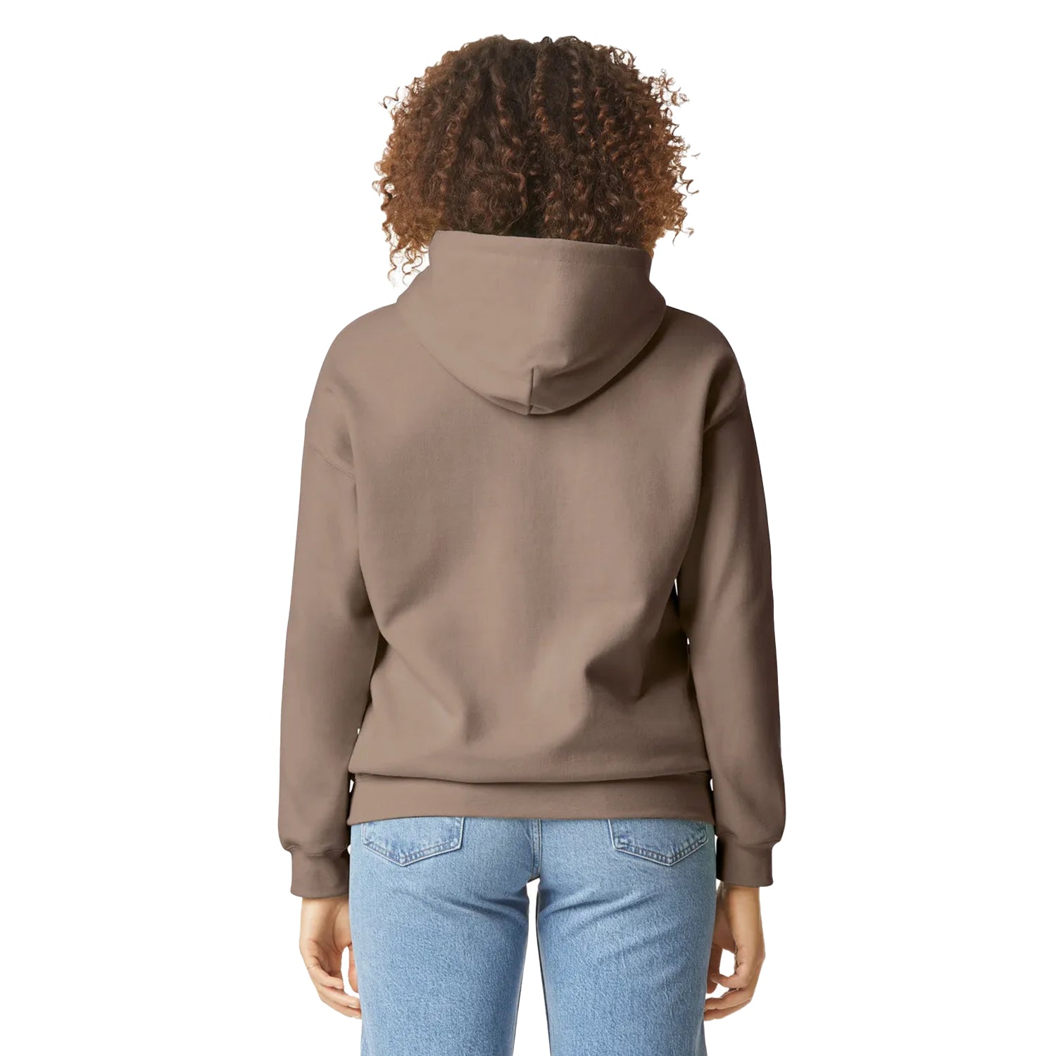 Brown Savana - Back - Gildan Unisex Adult Midweight Hoodie