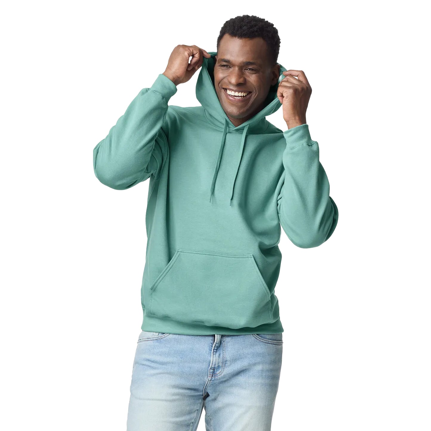 Aquatic - Side - Gildan Unisex Adult Midweight Hoodie