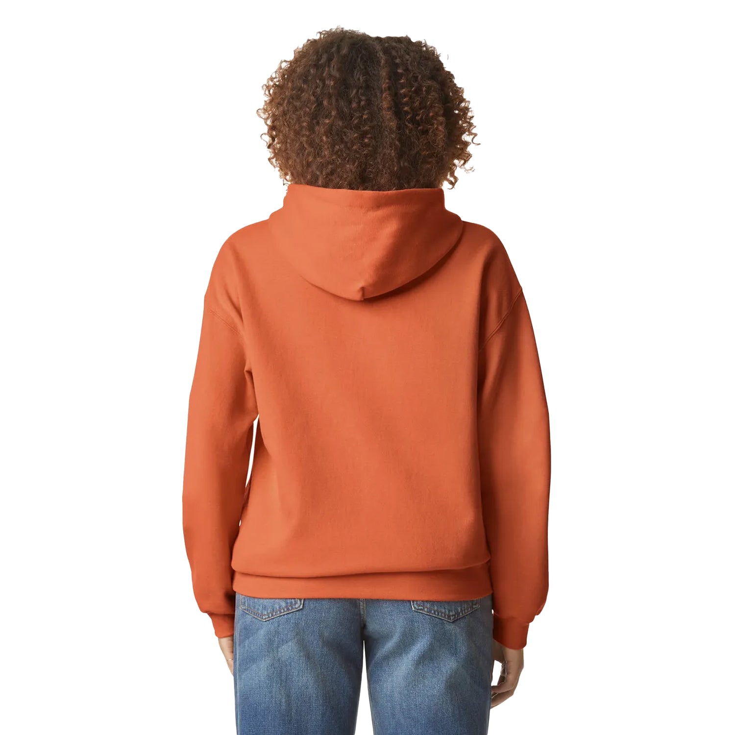 Texas Orange - Back - Gildan Unisex Adult Midweight Hoodie