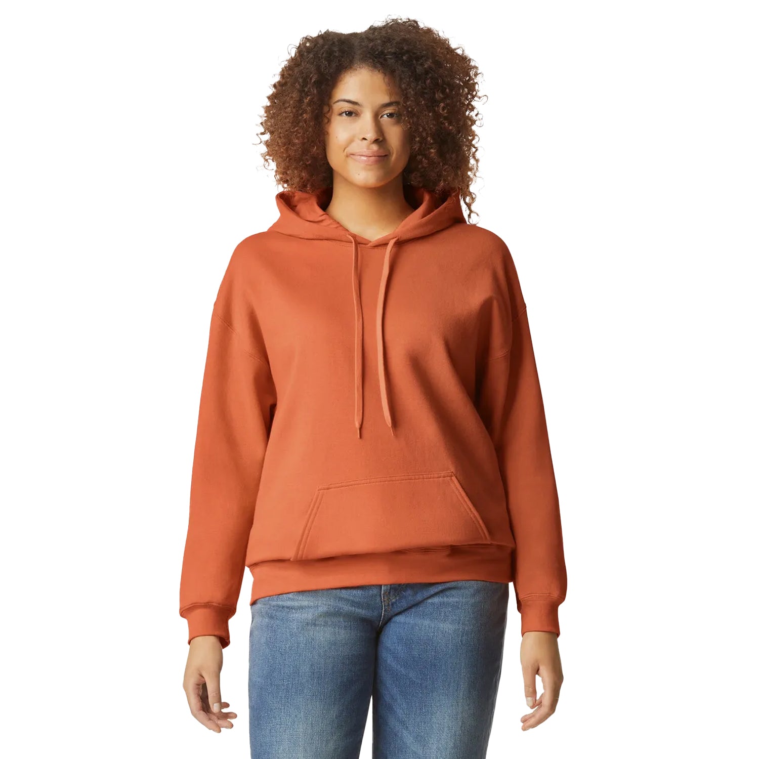 Texas Orange - Side - Gildan Unisex Adult Midweight Hoodie