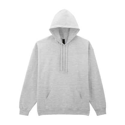Ash Grey - Front - Gildan Unisex Adult Midweight Hoodie