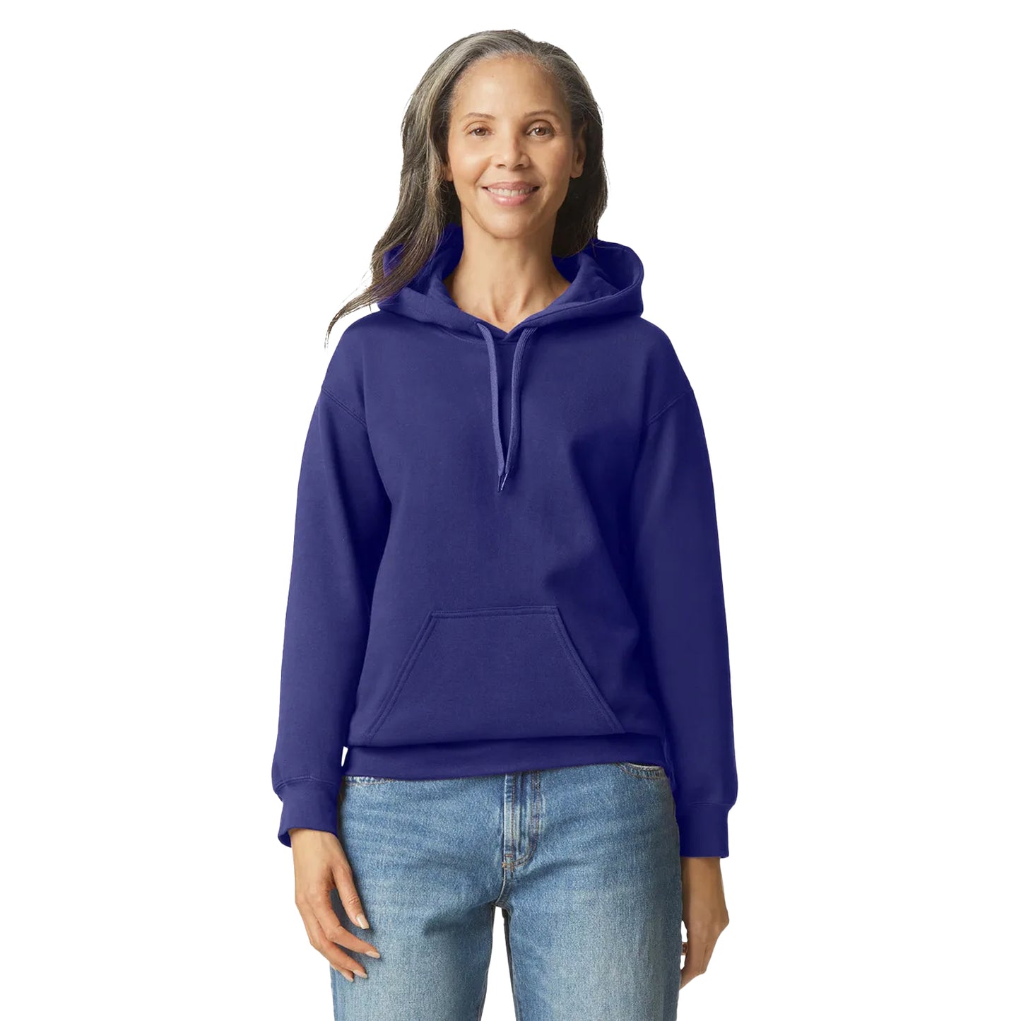 Cobalt - Side - Gildan Unisex Adult Midweight Hoodie