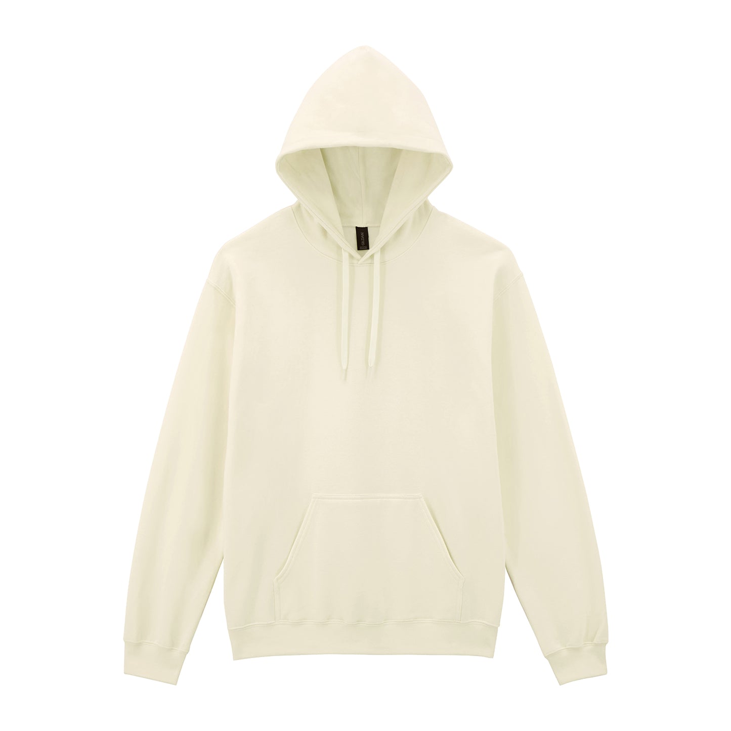 Off White - Front - Gildan Unisex Adult Midweight Hoodie
