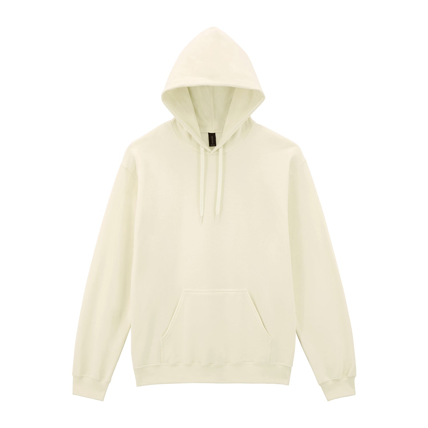 Off White - Front - Gildan Unisex Adult Midweight Hoodie