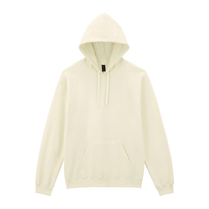 Off White - Front - Gildan Unisex Adult Midweight Hoodie