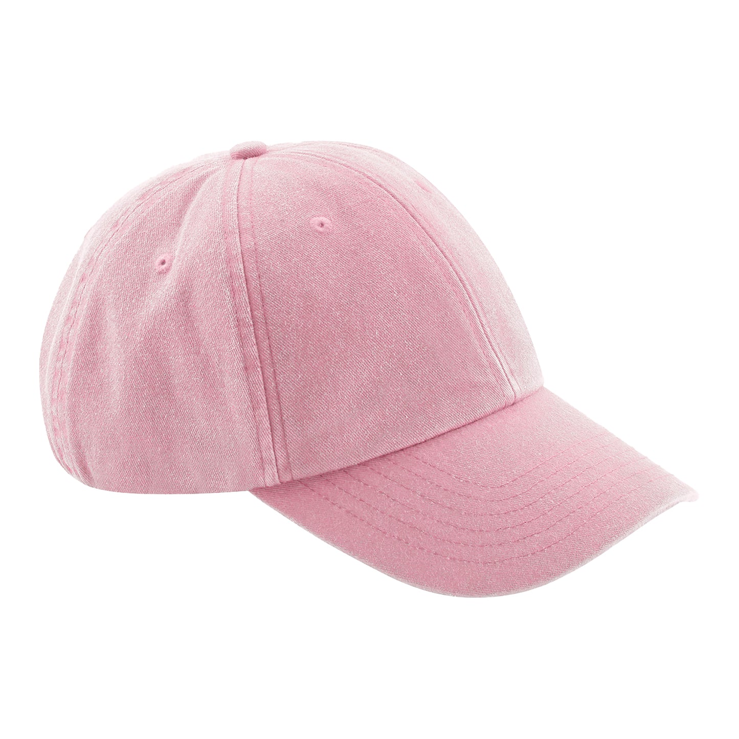 Vintage Dusky Pink - Front - Beechfield Childrens-Kids Vintage Low Profile Baseball Cap