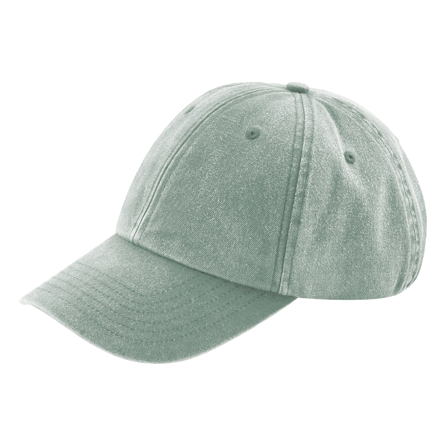 Vintage Sage Green - Back - Beechfield Childrens-Kids Vintage Low Profile Baseball Cap