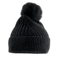 Black - Front - Beechfield Snow Luxe Beanie