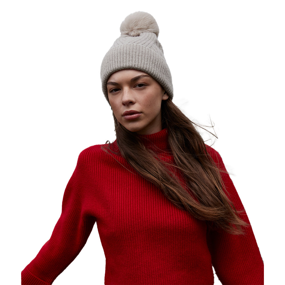 Natural Stone - Side - Beechfield Snow Luxe Beanie