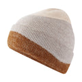 Oatmeal-Natural Stone-Biscuit - Back - Beechfield Wave Soft Beanie