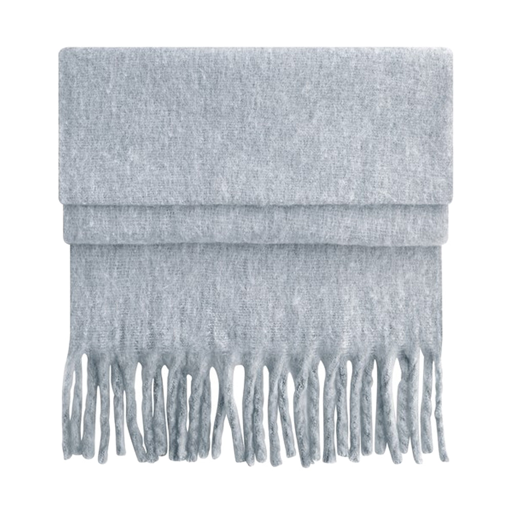 Heather Grey - Front - Beechfield Fluffy Scarf