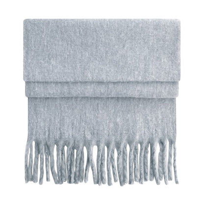 Heather Grey - Front - Beechfield Fluffy Scarf