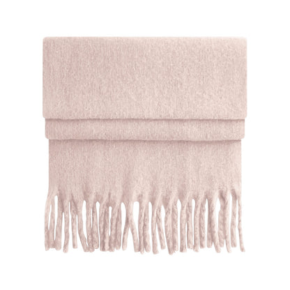 Blush Pink - Front - Beechfield Fluffy Scarf