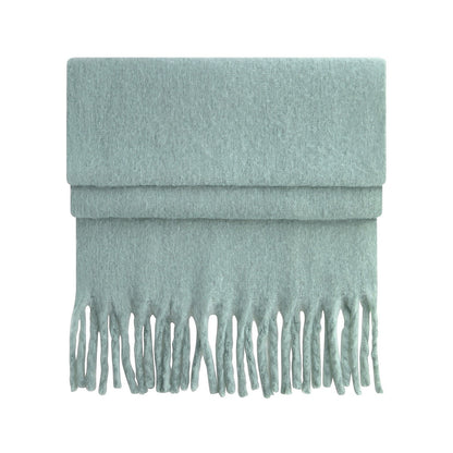 Dusty Green - Front - Beechfield Fluffy Scarf