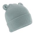Dusty Turquoise - Back - Beechfield Baby Bear Organic Beanie
