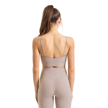 Stone - Back - TriDri Womens-Ladies Recycled Sports Bra