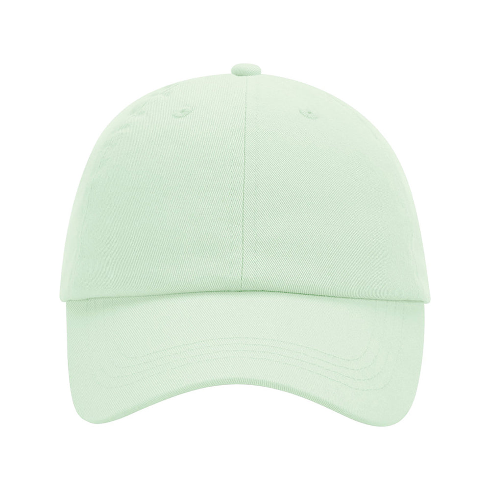 Pastel Mint - Side - Beechfield Childrens-Kids Low Profile Baseball Cap