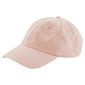 Peach - Back - Beechfield Childrens-Kids Low Profile Baseball Cap
