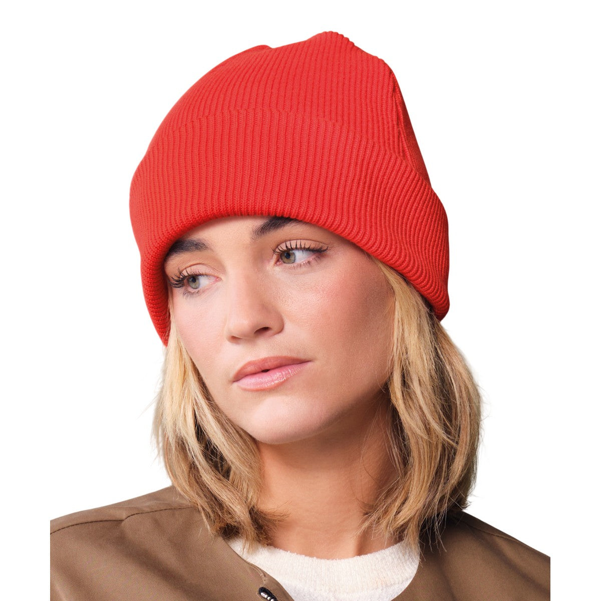 Sunset - Back - Beechfield Unisex Adult Original Organic Cotton Cuffed Beanie