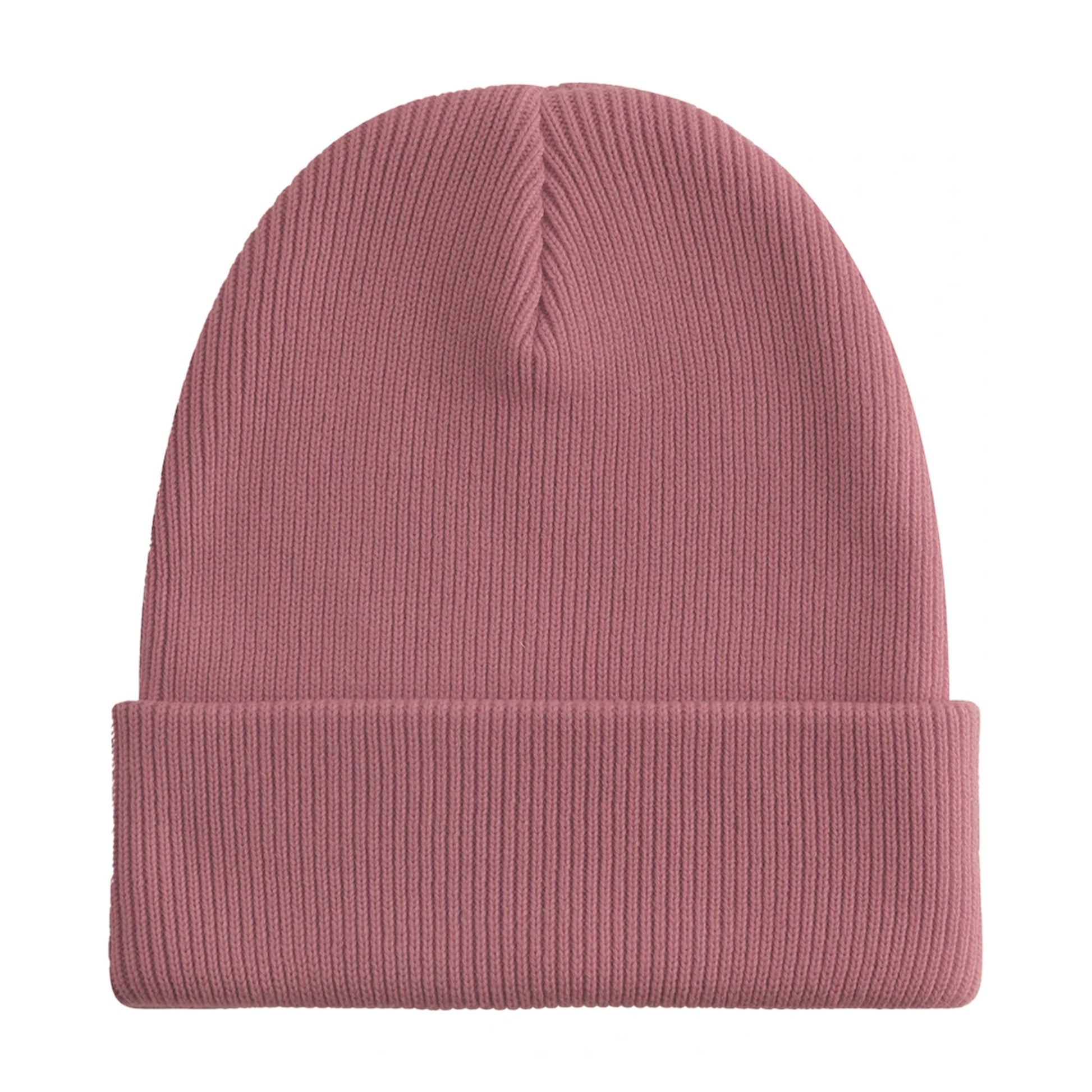 Rose - Back - Beechfield Unisex Adult Original Organic Cotton Cuffed Beanie