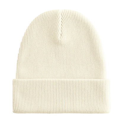 Off White - Back - Beechfield Unisex Adult Original Organic Cotton Cuffed Beanie
