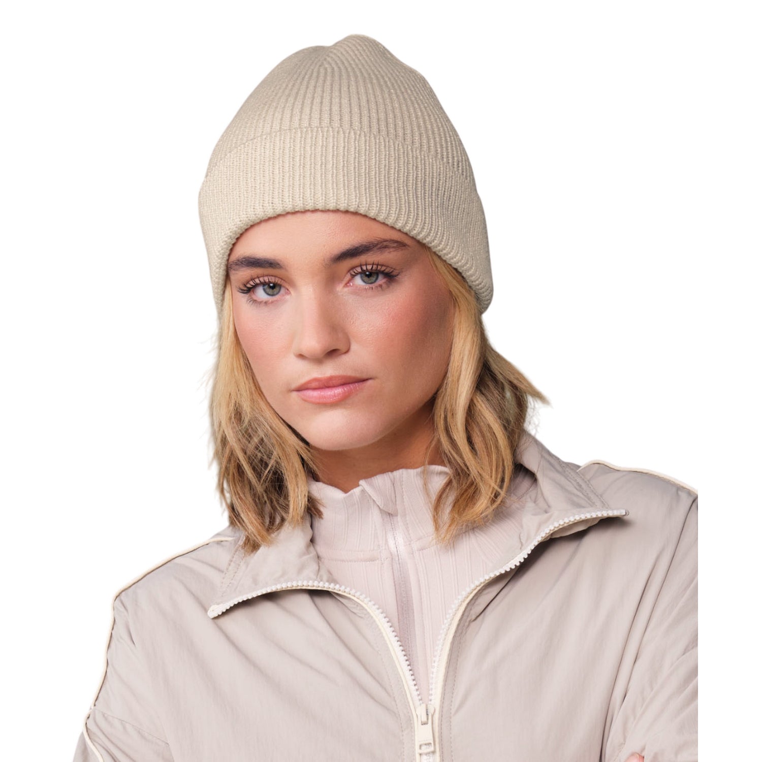 Almond - Back - Beechfield Unisex Adult Streetlite Reflective Beanie