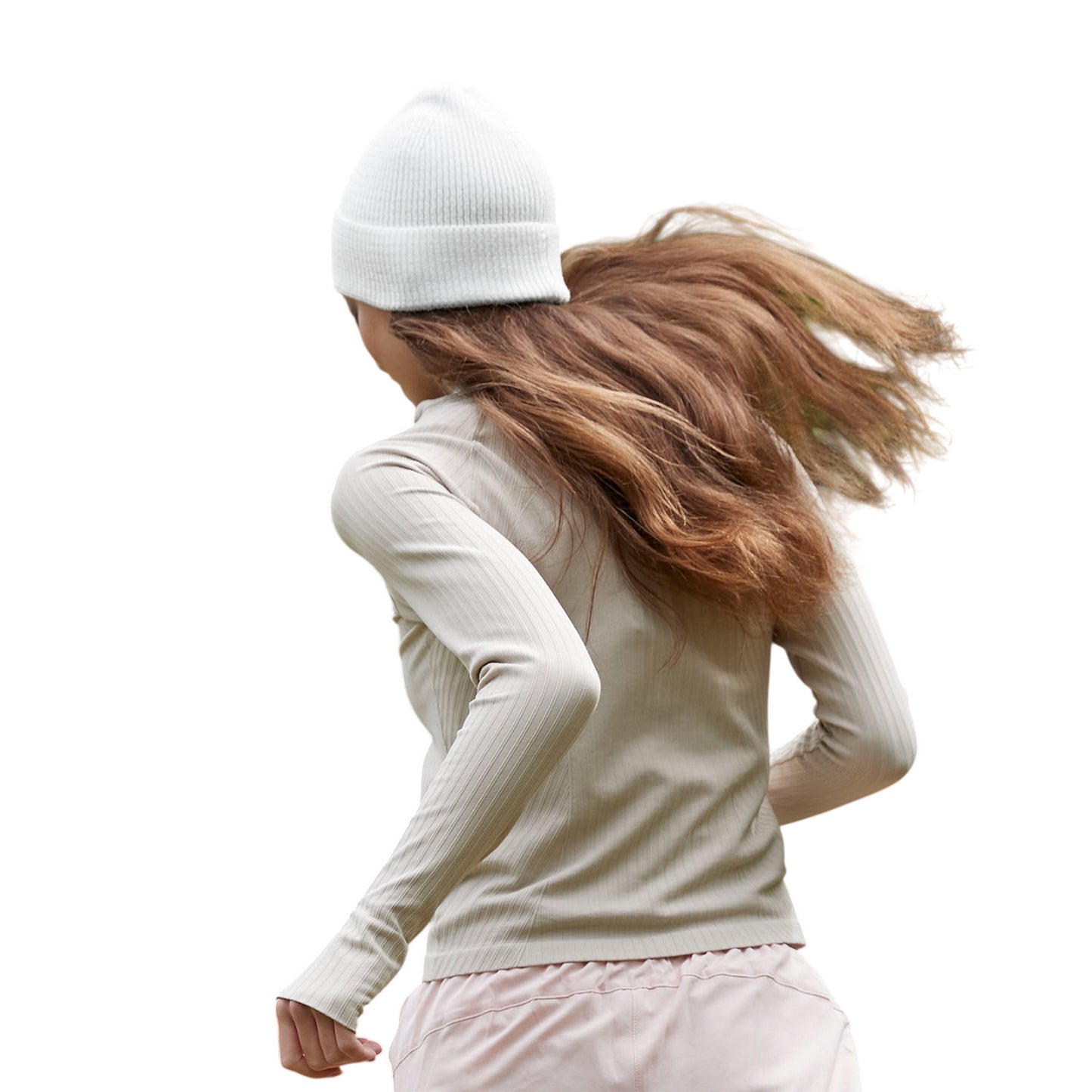 White - Back - Beechfield Unisex Adult Streetlite Reflective Beanie