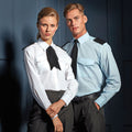 White - Back - Premier Mens Long Sleeve Pilot Plain Work Shirt